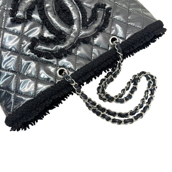 CHANEL Black Coco Mark Shoulder Bag - Picture 10 of 11